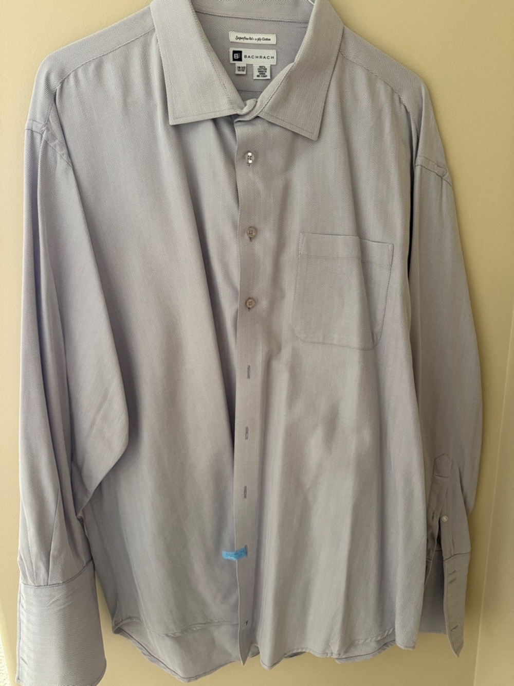 Bachrach Herringbone Long-Sleeve Dress Shirt